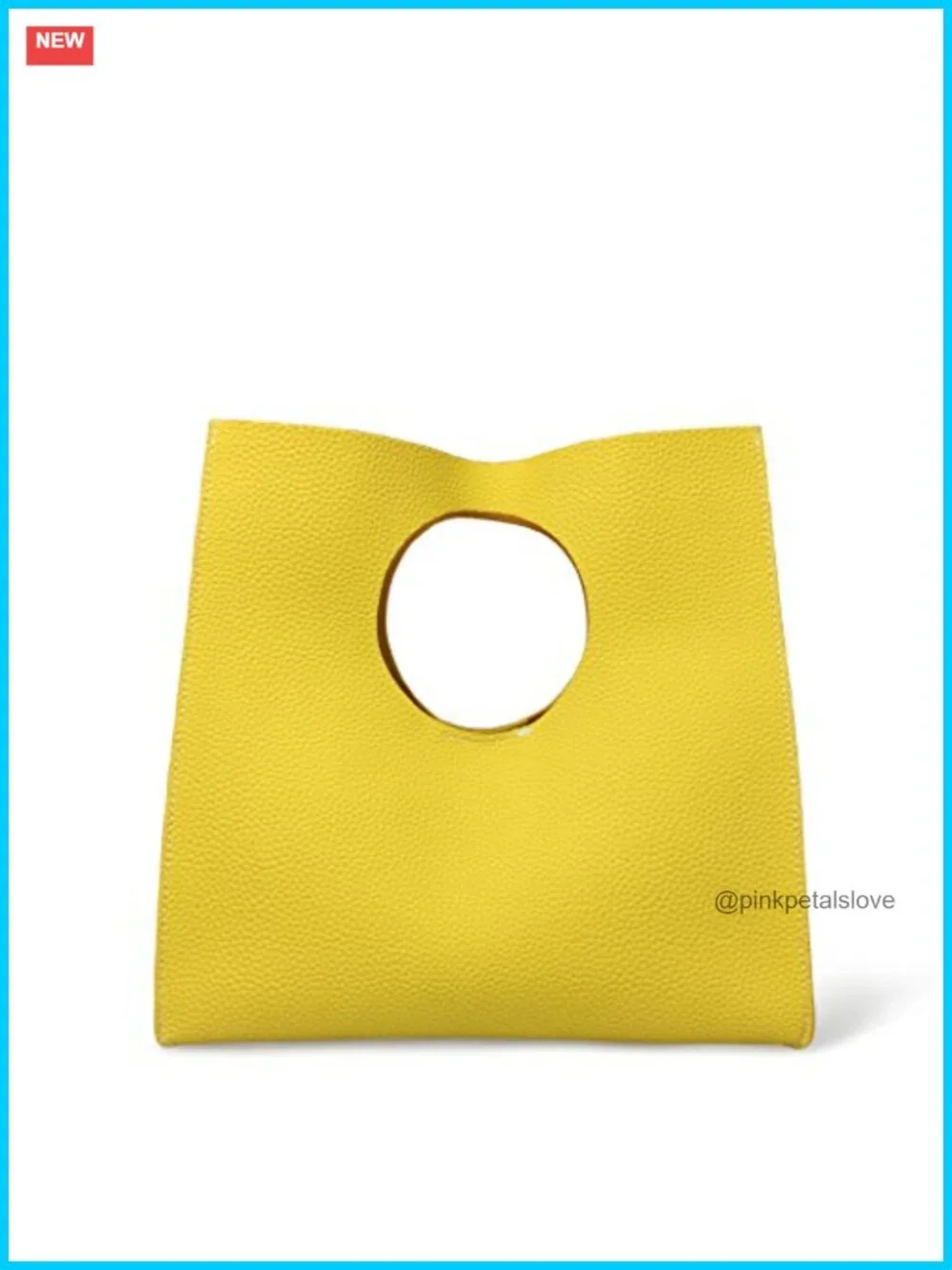 Vintage Minimalist Soft PU Leather Hobo Handbag Clutch Tote Snap Closure